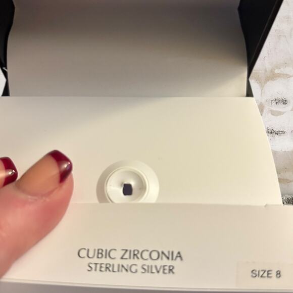 Giani Bernini NWT Cubic Zirconia Sterling Silver Double Band Ring Size 8 - Picture 9 of 9